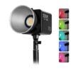100W RGB Built-in Battery LED COB Video Light Professional Photography Light Dimmable 2700-6500K for Studio Live Streaming(1) MM8518 High Power 500w RGBW Led Video Photo Studio Focus Light