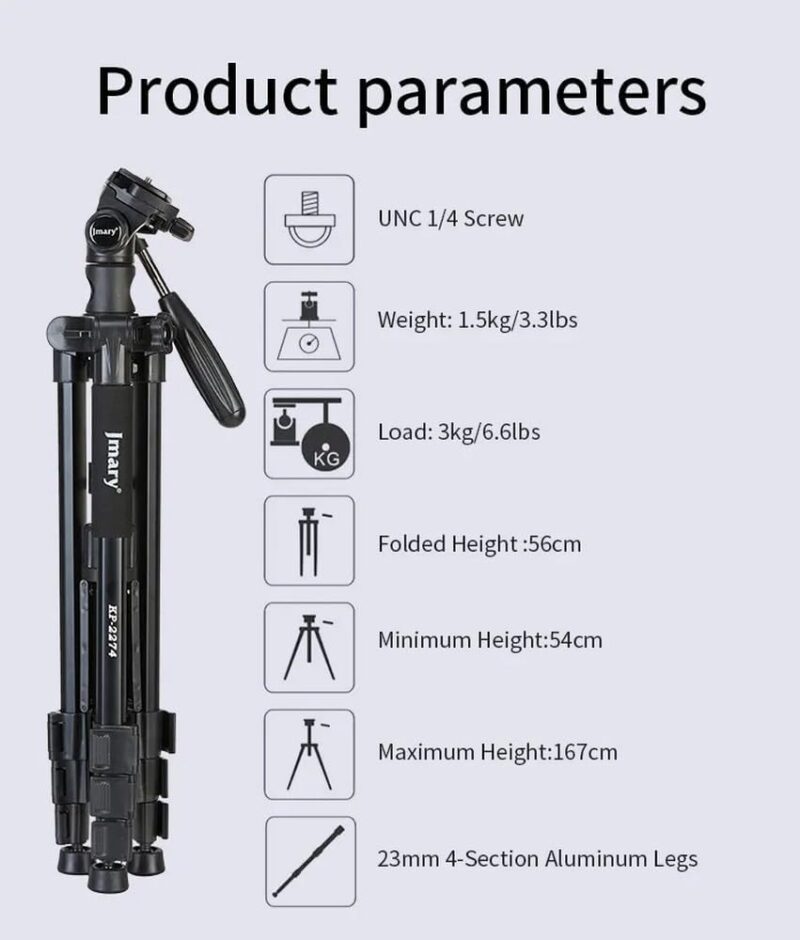 JMARY KP2274 PROFESSIONAL TRIPOD