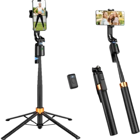 Q13 Selfie Stick Tripod Face Tracking Stabilizer With Buil-in Camera