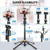 Q13 Selfie Stick Tripod Face Tracking Stabilizer With Buil-in Camera