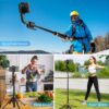 Q13 Selfie Stick Tripod Face Tracking Stabilizer With Buil-in Camera