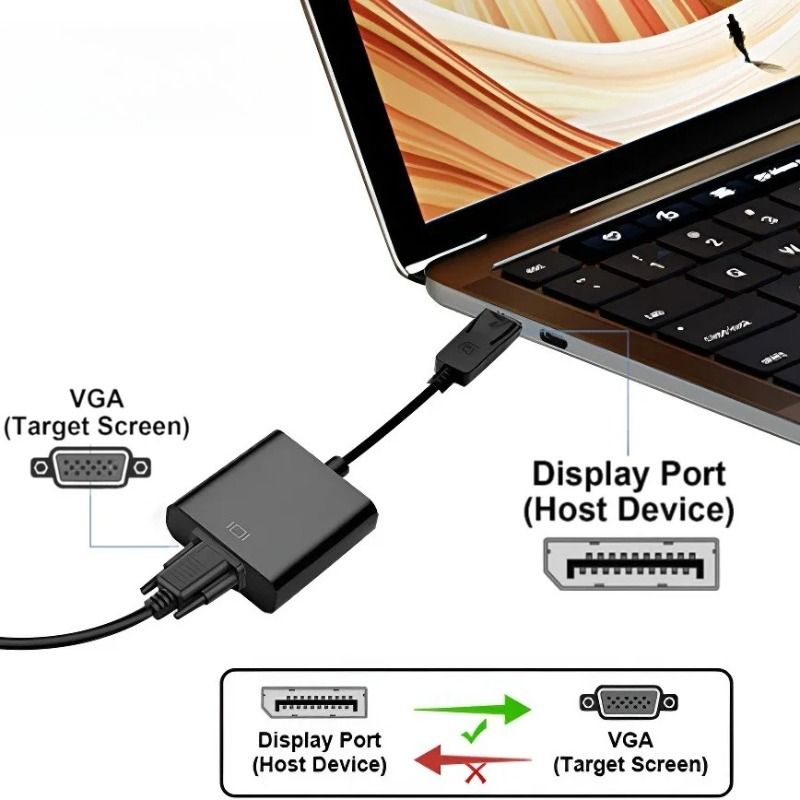 RCT Display Port To HDMI Adapter 4K Cable