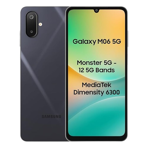 Samsung_Galaxy_M06_5G__Blazing_Black__4GB_RAM__64GB_Storage____MediaTek_Dimensity_6300___AnTuTu_Score_422K+___12_5G_Bands___25W_Fast_Charging___4_Gen__of_OS_Upgrades___Without_Charger-removebg-preview Samsung Galaxy M06