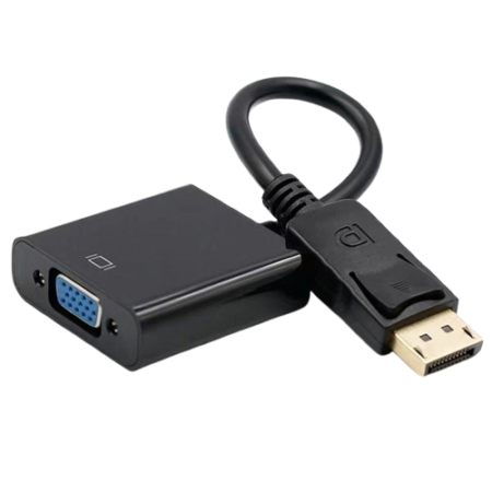 Display-Port to VGA Adapter Compatible with Laptop PC Projector TV