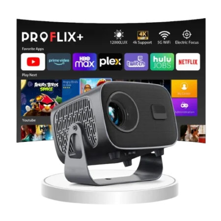 Axiom General 4K Ultra Hd Wifi 6Inch Grey Projector Grey