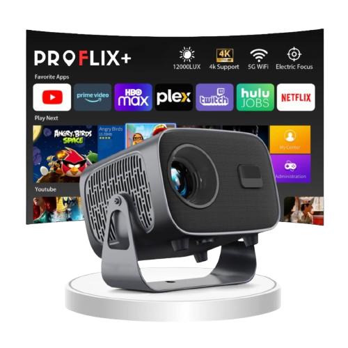 Axiom General 4K Ultra Hd Wifi 6Inch Grey Projector Grey
