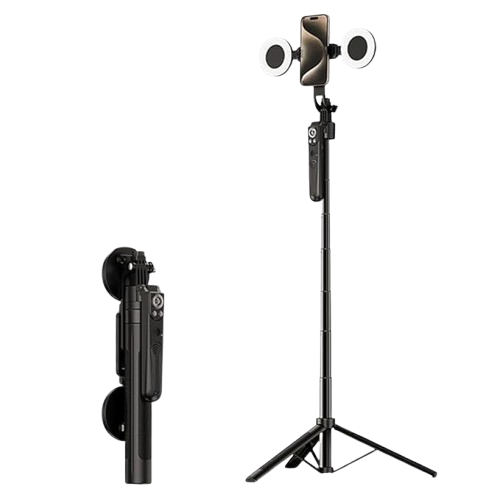 BKN ES-B181K 1.8Meter Tripod Stand Long Stick AI Auto Follow-Up Face Tracking