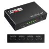 4way 1 HDMI Splitter 1x4 - 1080P Full HD 4-Port HDMI Adapter with 3D Support