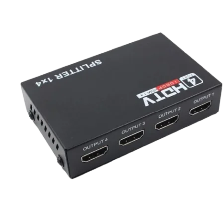 HDMI Splitter 1x4 - 1080P Full HD 4-Port HDMI Adapter with 3D Support