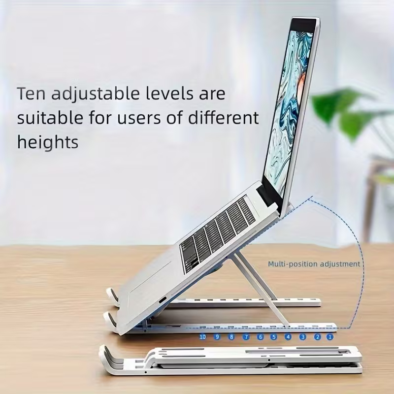 Adjustable Laptop Stand - Foldable Ergonomic Stand for Laptops & Tablets 2 Adjustable Laptop Stand - Foldable Ergonomic Stand for Laptops & Tablets