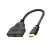 HDMI Splitter 1 In 2 Out 1080P Compatible with LCD TV Box PS3