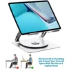 Laptop Stand V4.1 with dual cooling Fan 4 Ergonomic 360° Rotating Laptop Stand Aluminum Alloy with Dual Fan Cooling