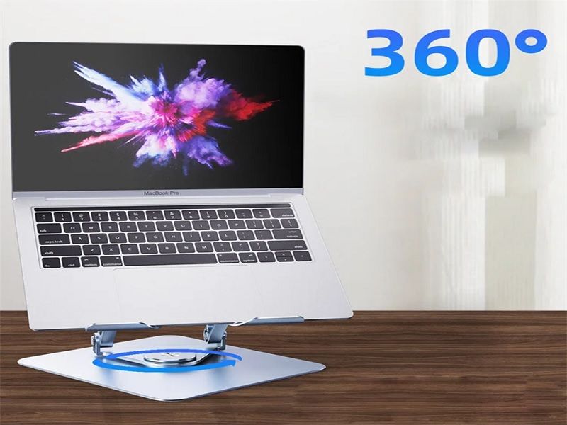 Portable Laptop Stand (V3.1) 360 Rotating-SILVER 5 Portable Laptop Stand (V3.1) 360 Rotating-SILVER