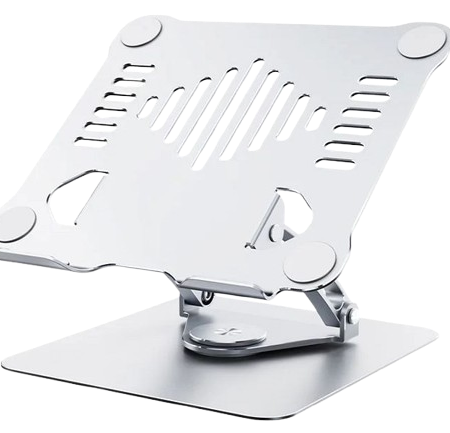 Portable Laptop Stand (V3.1) 360 Rotating-SILVER