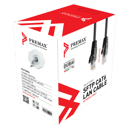 Premax_SFTP_Cat6cable-1 Premax Cat6 SFTP Cable, 305 M, PM-SFTP305
