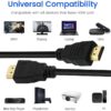Gold Plated High-Speed HDMI Duarable Black Cable -GLS 15M