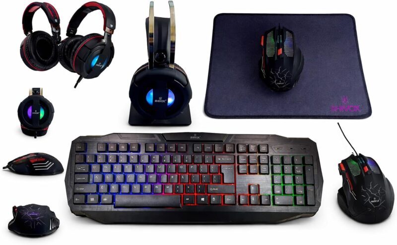 Shivox G501C 4-in-1 Gaming Kit – RGB Keyboard, Mouse, Headset & Mousepad - Scinex Technologies Harare Zimbabwe